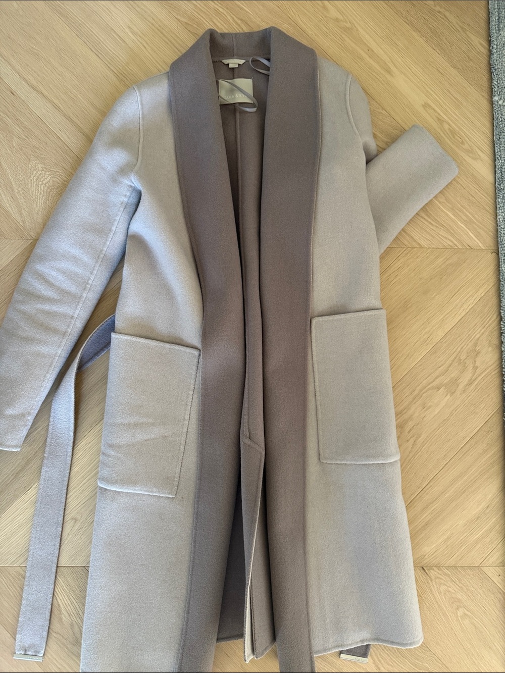 Soia Kyo shawl collar mid length Coat
